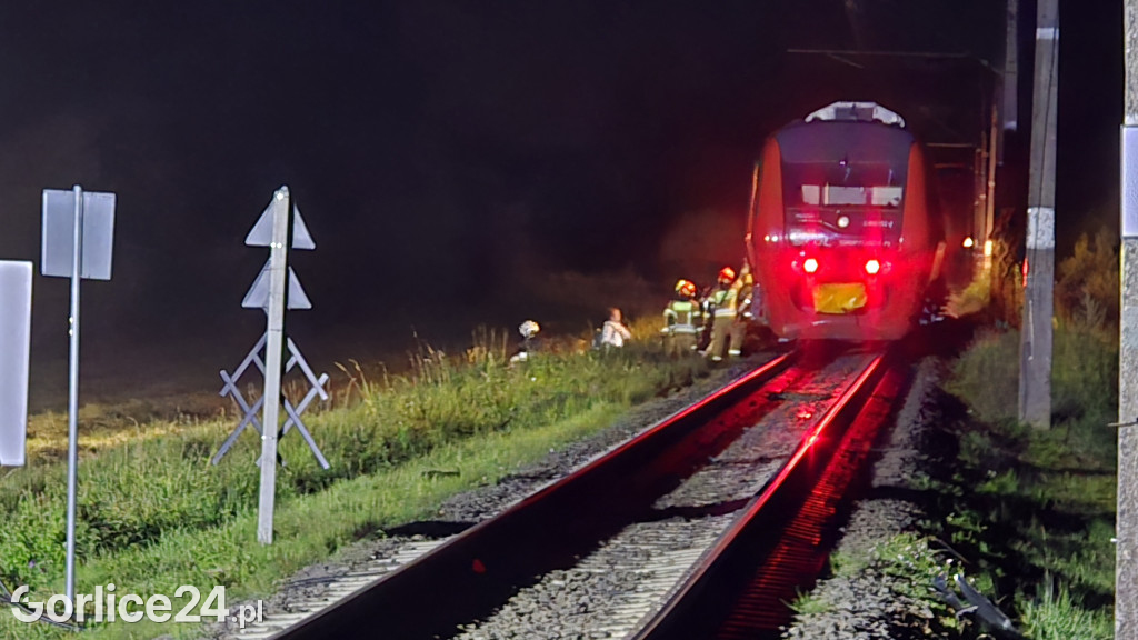 Wypadek na przejeździe kolejowym w Zagórzanach (23.08.)