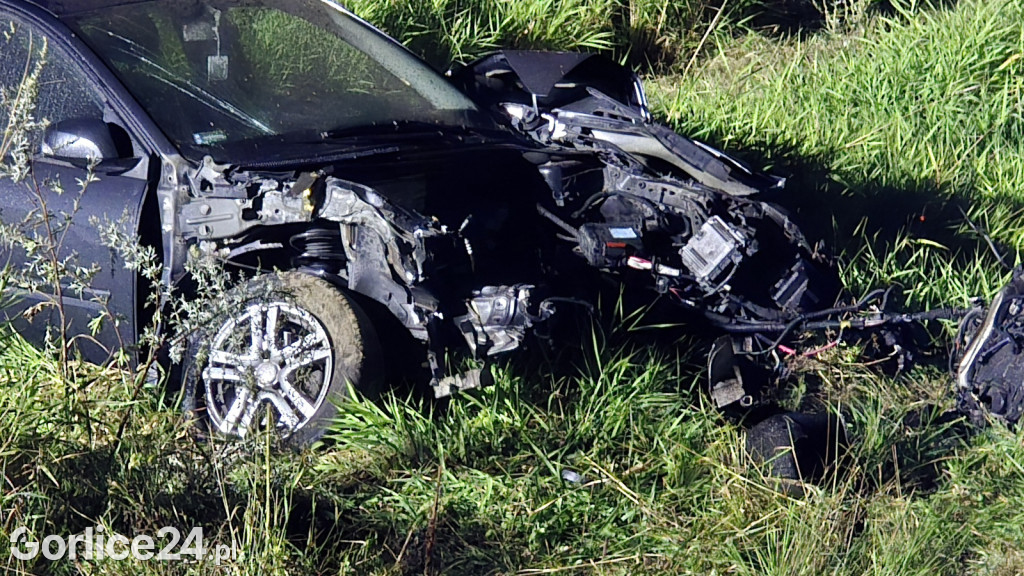 Wypadek na przejeździe kolejowym w Zagórzanach (23.08.)