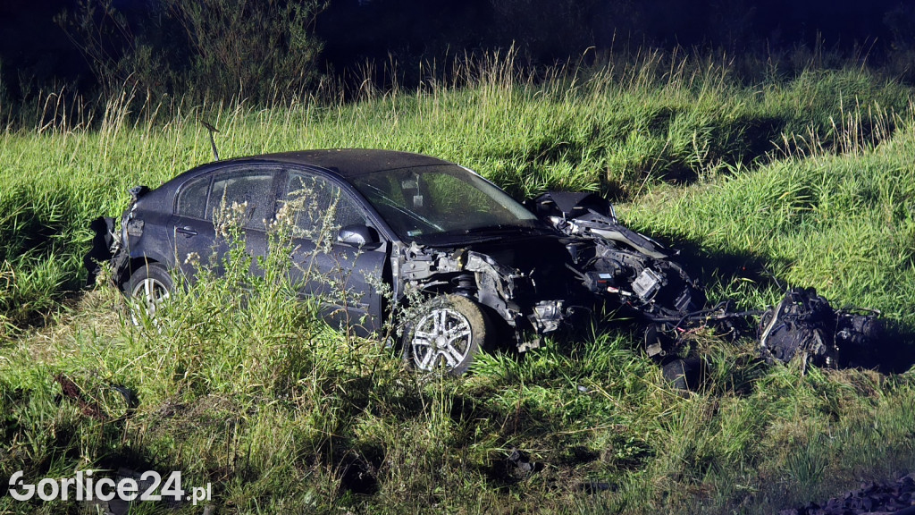 Wypadek na przejeździe kolejowym w Zagórzanach (23.08.)