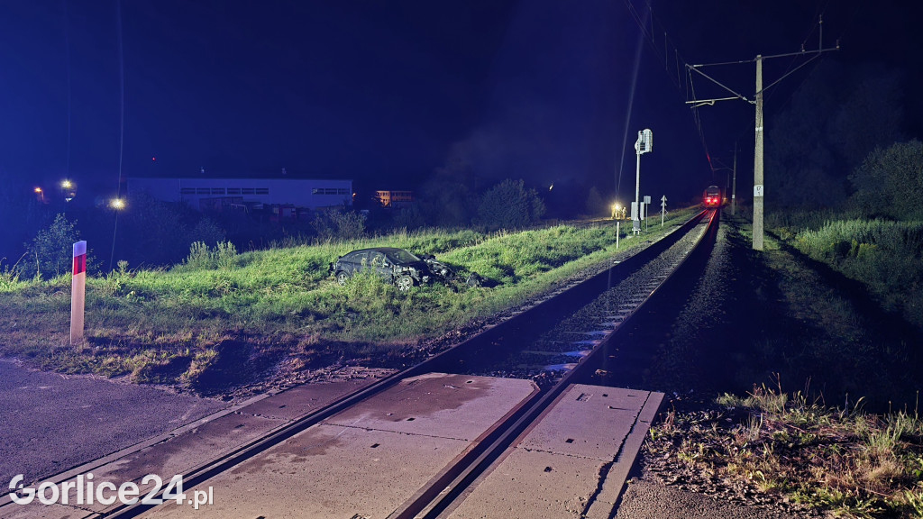 Wypadek na przejeździe kolejowym w Zagórzanach (23.08.)