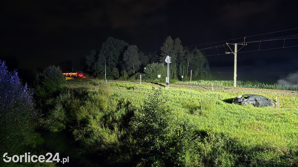 Wypadek na przejeździe kolejowym w Zagórzanach (23.08.)