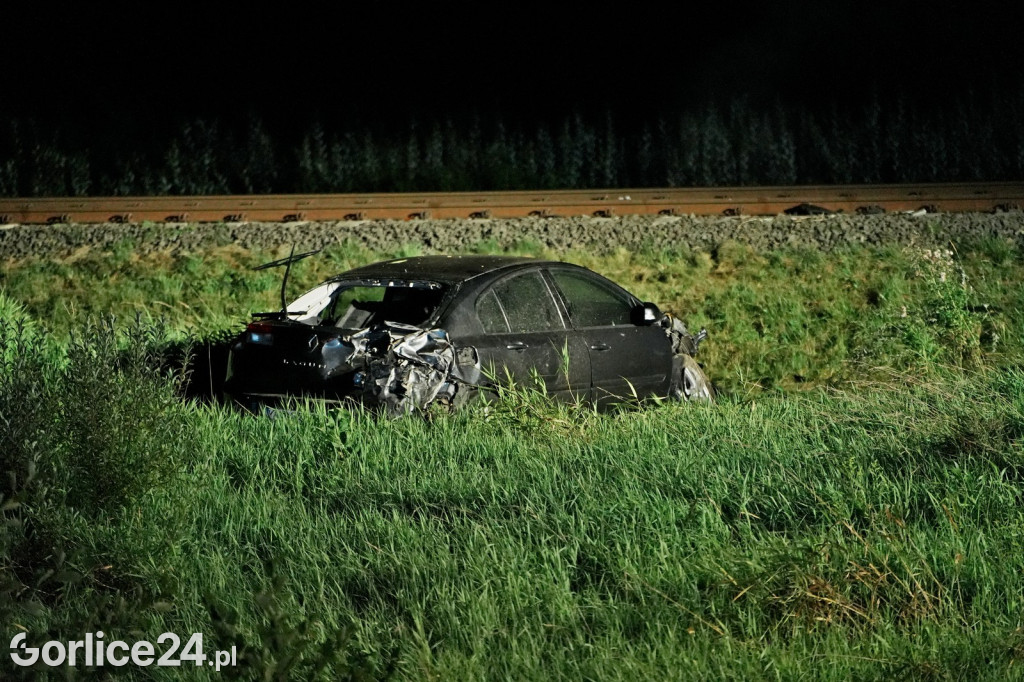 Wypadek na przejeździe kolejowym w Zagórzanach (23.08.)