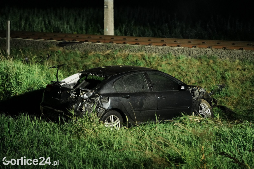 Wypadek na przejeździe kolejowym w Zagórzanach (23.08.)