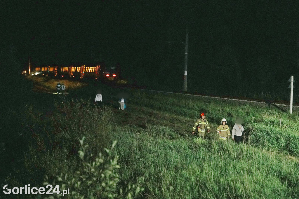Wypadek na przejeździe kolejowym w Zagórzanach (23.08.)