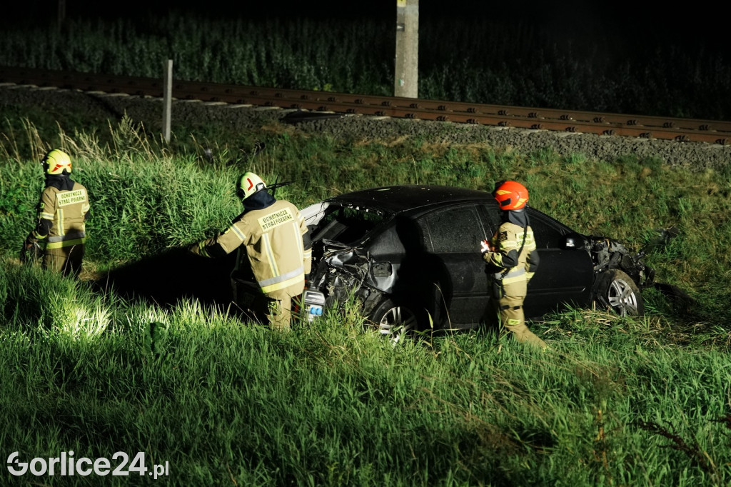 Wypadek na przejeździe kolejowym w Zagórzanach (23.08.)