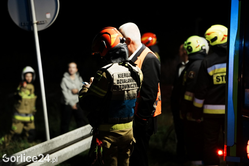 Wypadek na przejeździe kolejowym w Zagórzanach (23.08.)