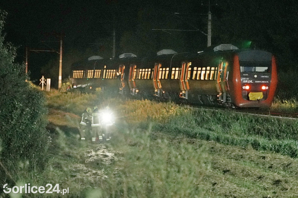 Wypadek na przejeździe kolejowym w Zagórzanach (23.08.)
