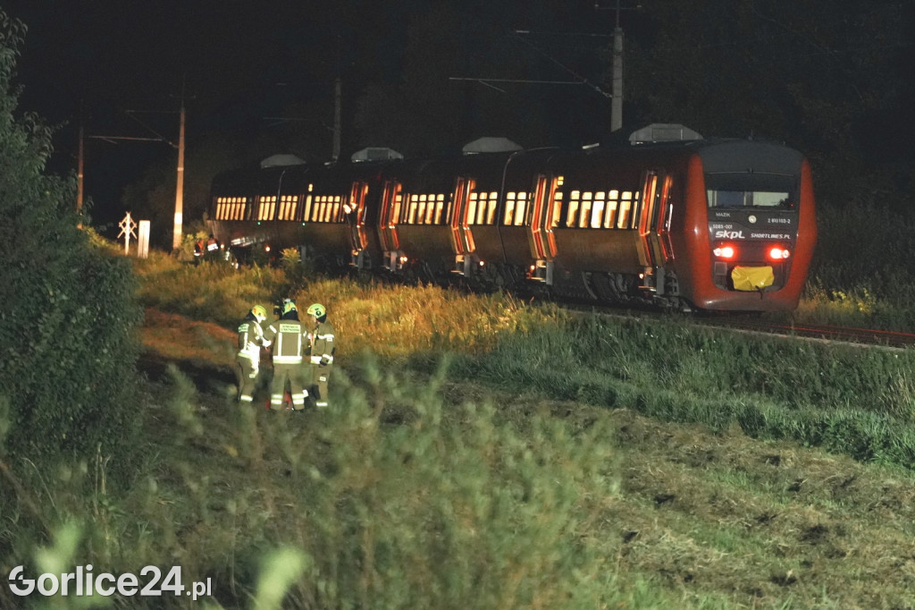 Wypadek na przejeździe kolejowym w Zagórzanach (23.08.)
