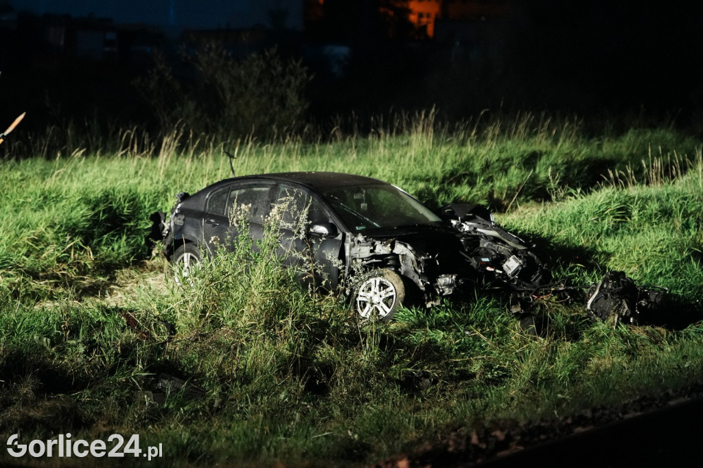 Wypadek na przejeździe kolejowym w Zagórzanach (23.08.)