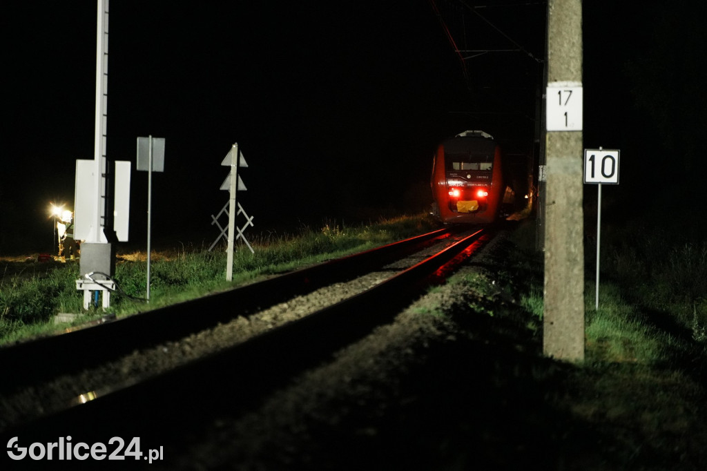 Wypadek na przejeździe kolejowym w Zagórzanach (23.08.)