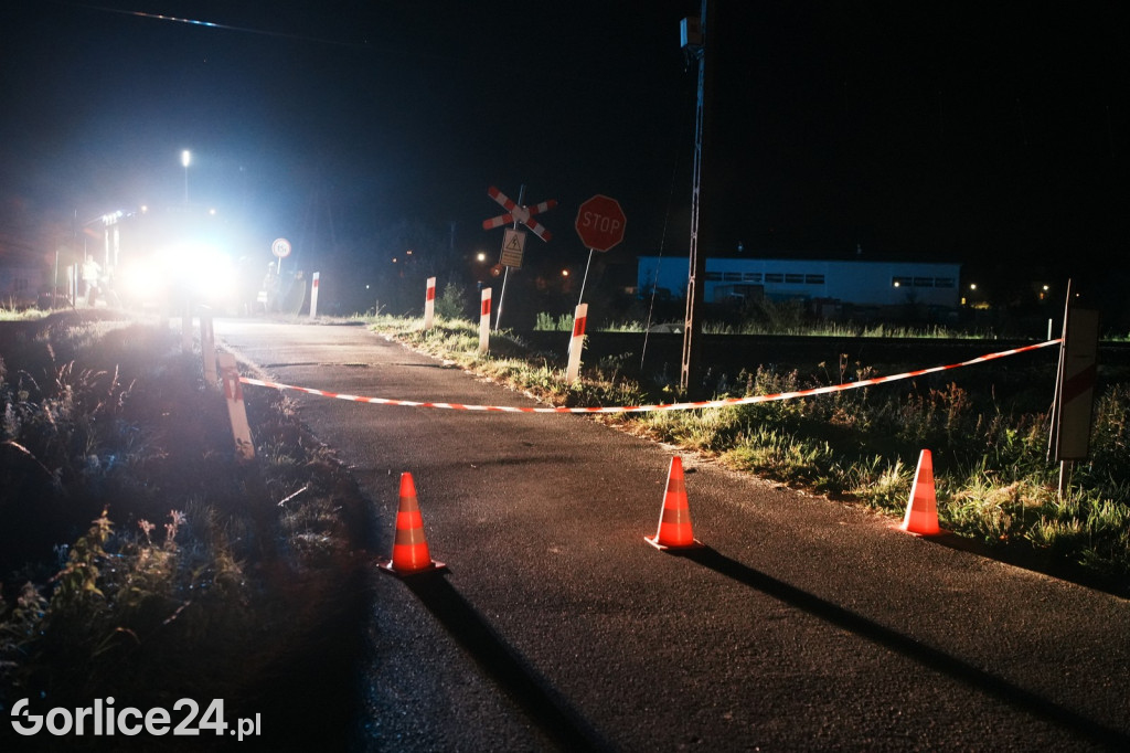 Wypadek na przejeździe kolejowym w Zagórzanach (23.08.)
