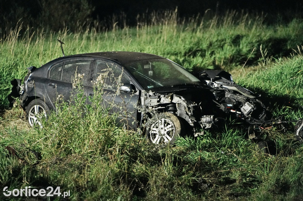 Wypadek na przejeździe kolejowym w Zagórzanach (23.08.)