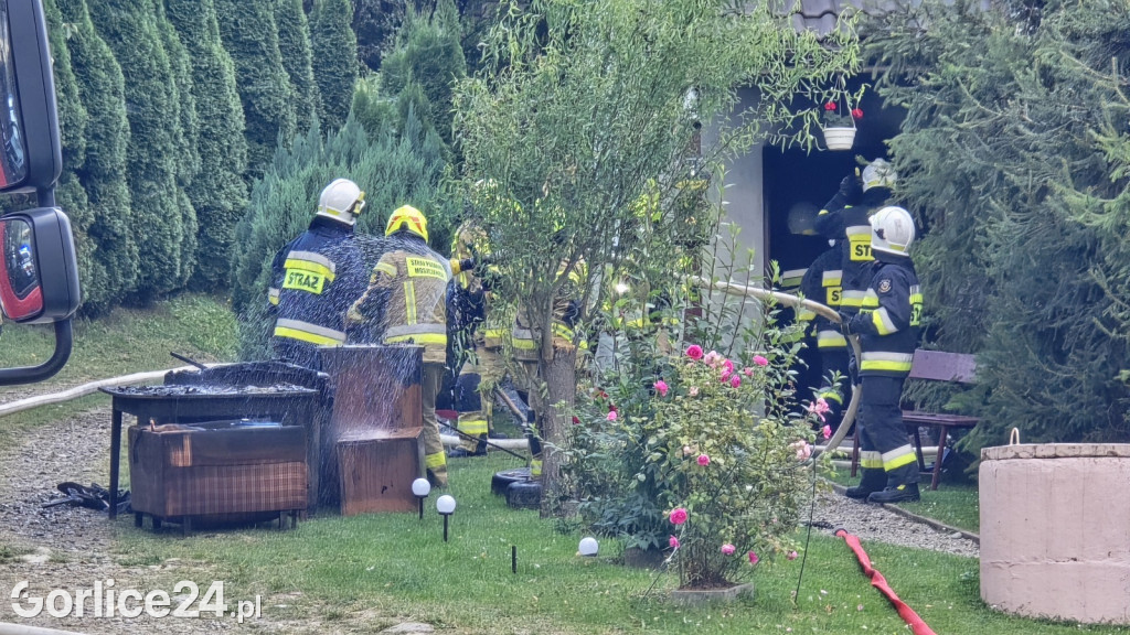 Pożar domu mieszkalnego (30.08.)
