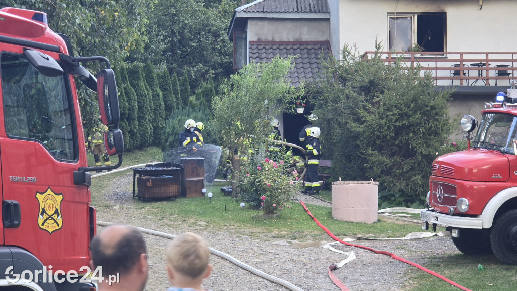 Pożar domu mieszkalnego (30.08.)