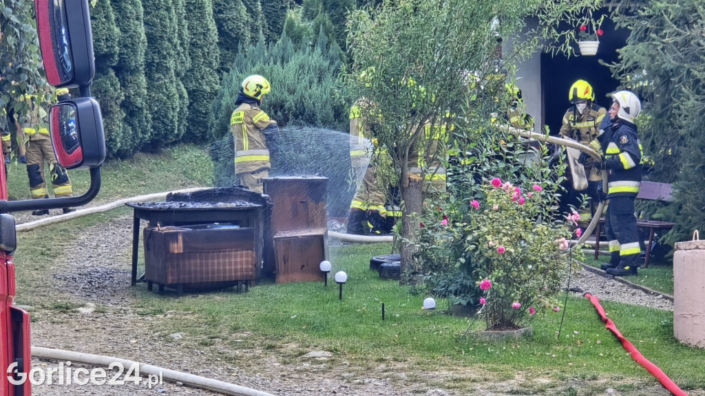 Pożar domu mieszkalnego (30.08.)