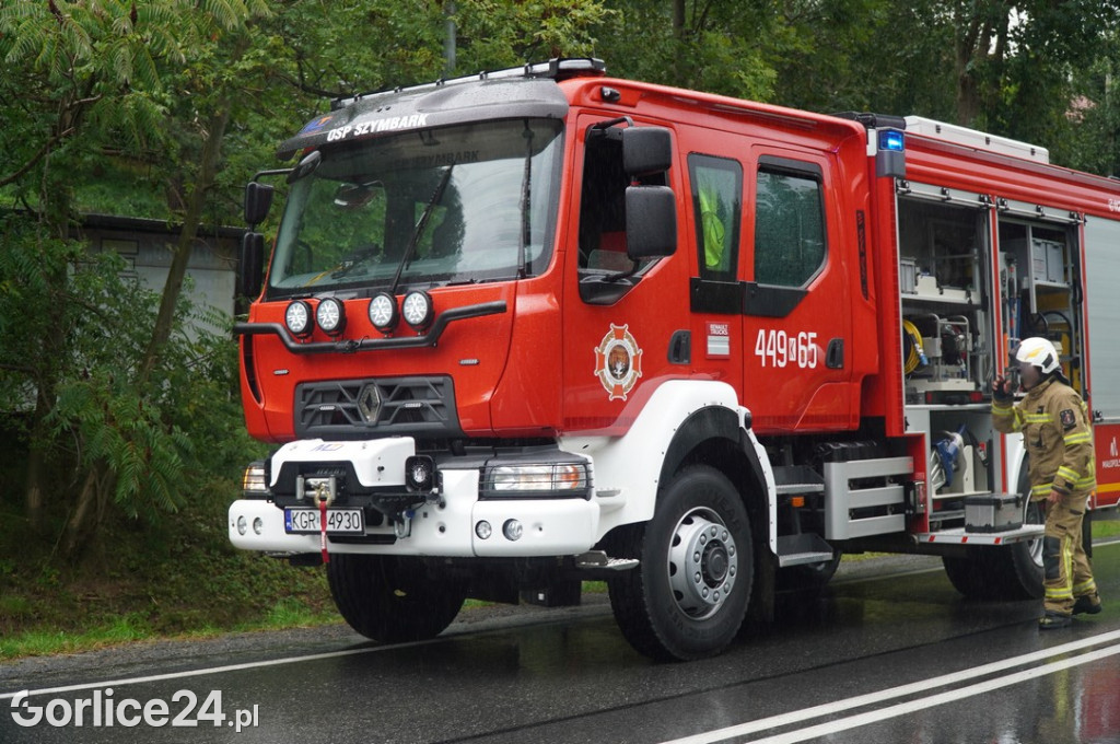 Zderzenie samochodów na DK28 w Szymbarku (11.09)