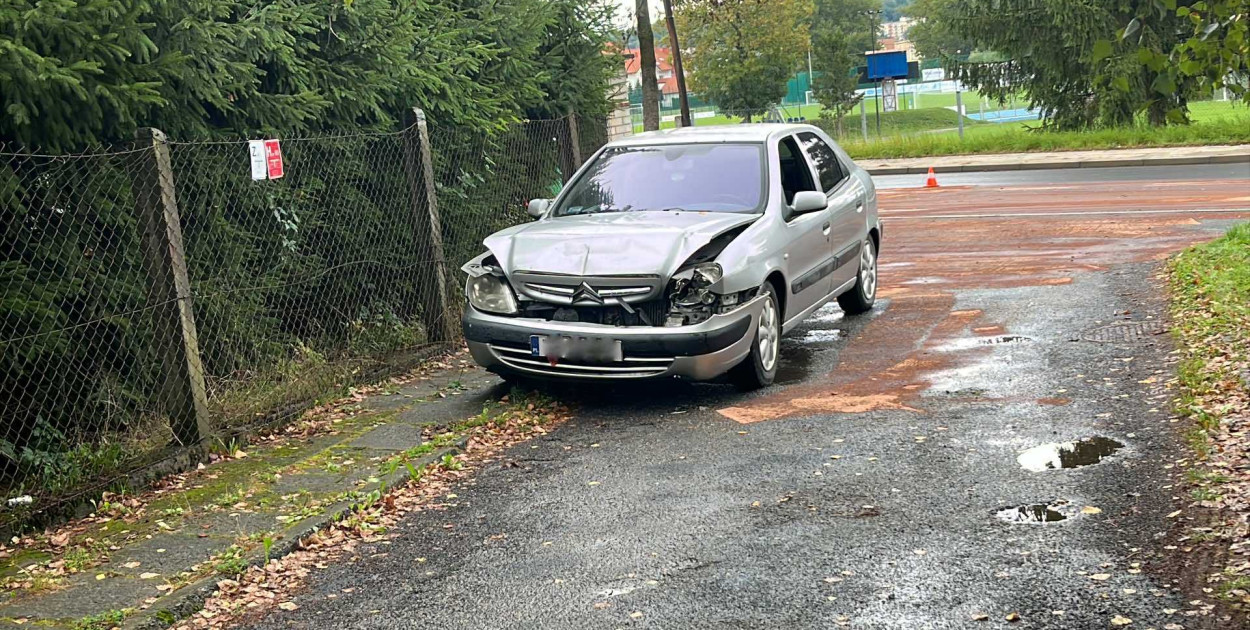 Kolizja na ulicy Sienkiewicza w  Gorlicach (16.09)