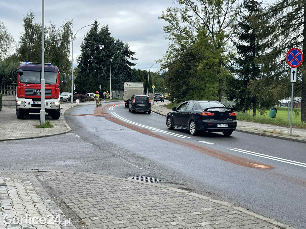 Kolizja na ulicy Sienkiewicza w  Gorlicach (16.09)