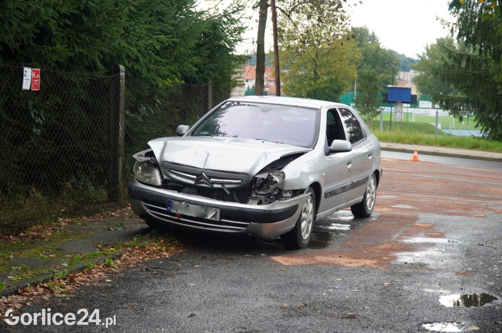 Kolizja na ulicy Sienkiewicza w  Gorlicach (16.09)