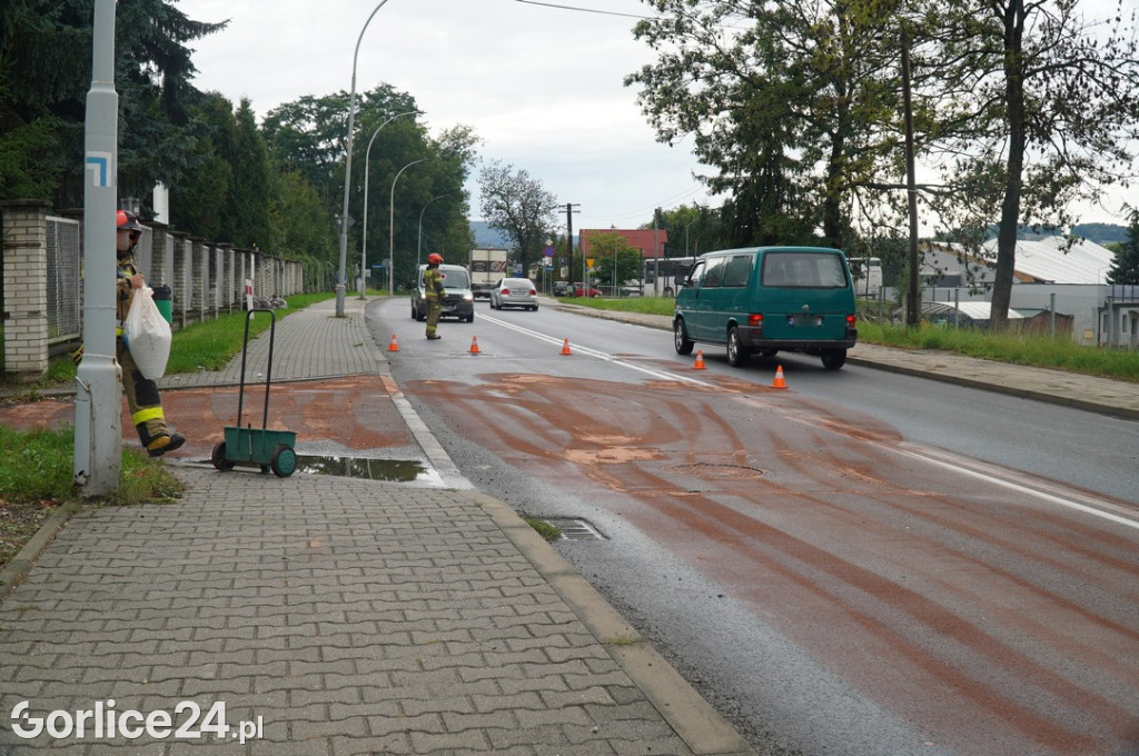 Kolizja na ulicy Sienkiewicza w  Gorlicach (16.09)