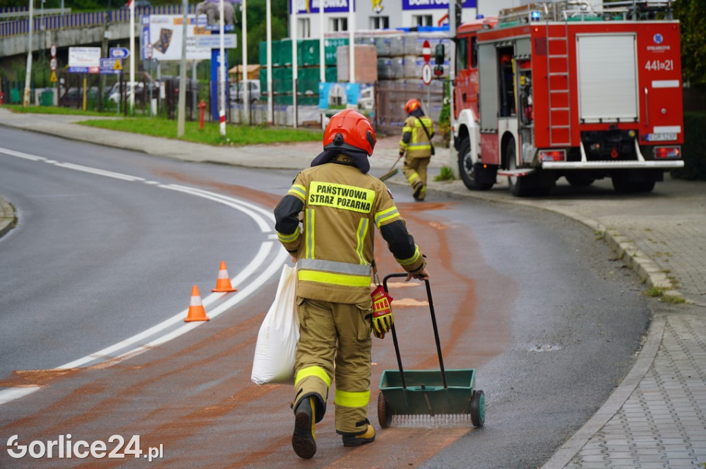 Kolizja na ulicy Sienkiewicza w  Gorlicach (16.09)