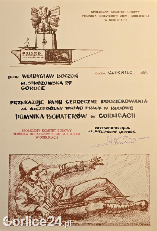 30-rocznica odsłonięcia Pomnika Bohaterów Ziemi Gorlickiej