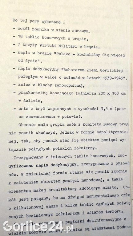 30-rocznica odsłonięcia Pomnika Bohaterów Ziemi Gorlickiej