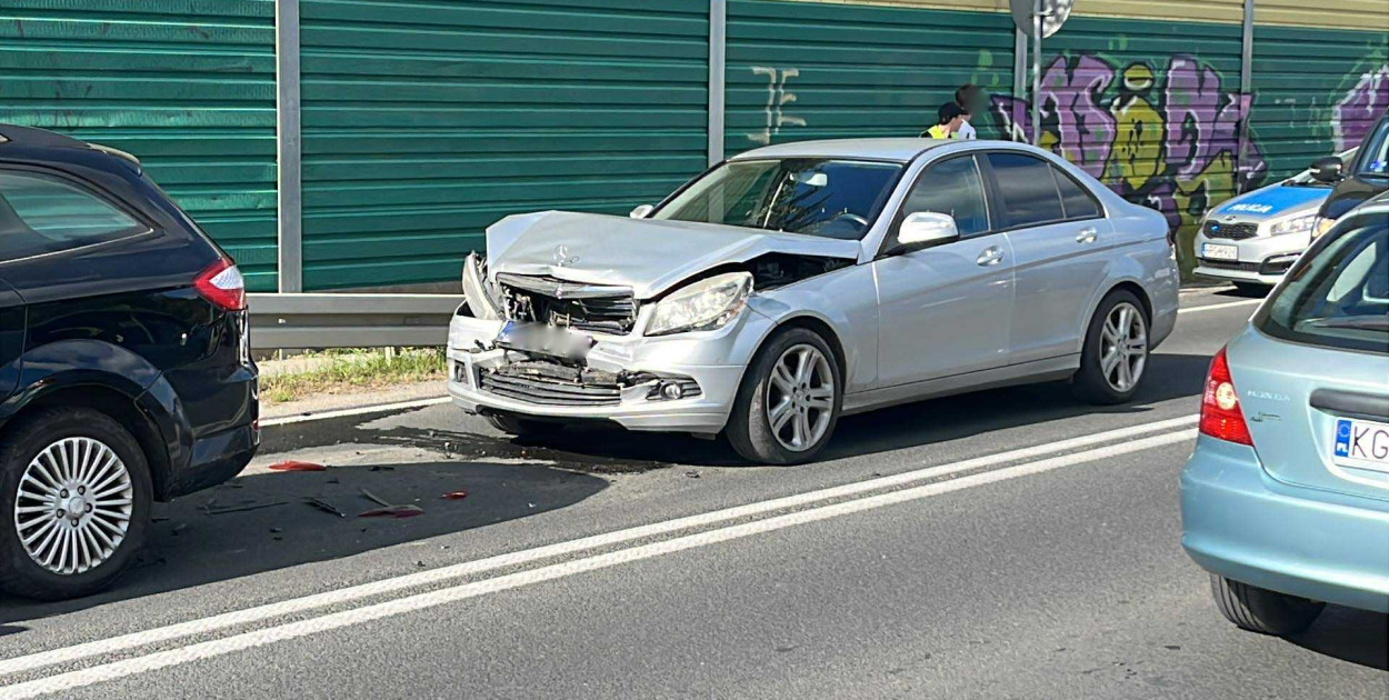 Zderzenie na ul. Parkowej w Gorlicach (18.09)