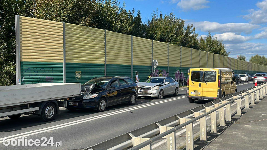Zderzenie na ul. Parkowej w Gorlicach (18.09)