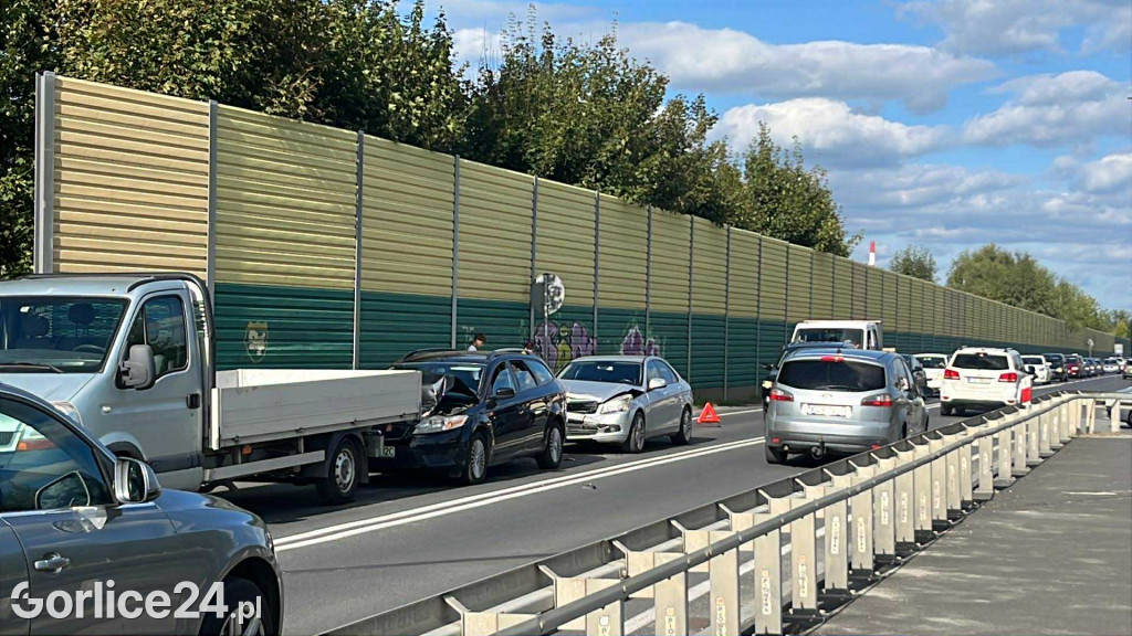 Zderzenie na ul. Parkowej w Gorlicach (18.09)