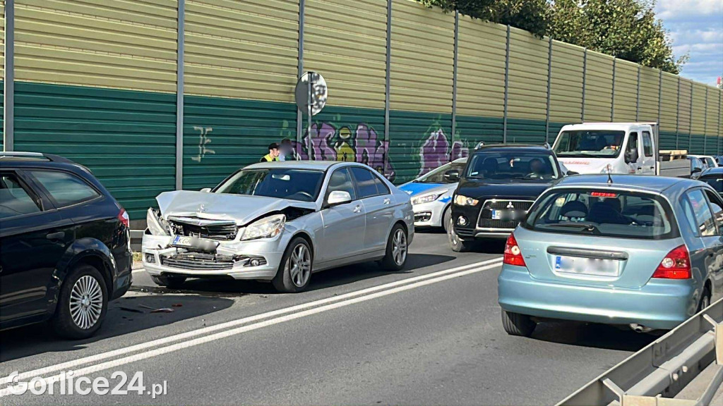 Zderzenie na ul. Parkowej w Gorlicach (18.09)