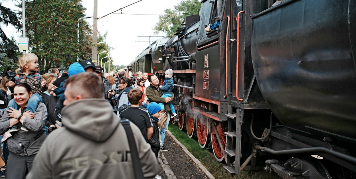 Pociąg retro w Gorlicach (28.09.)