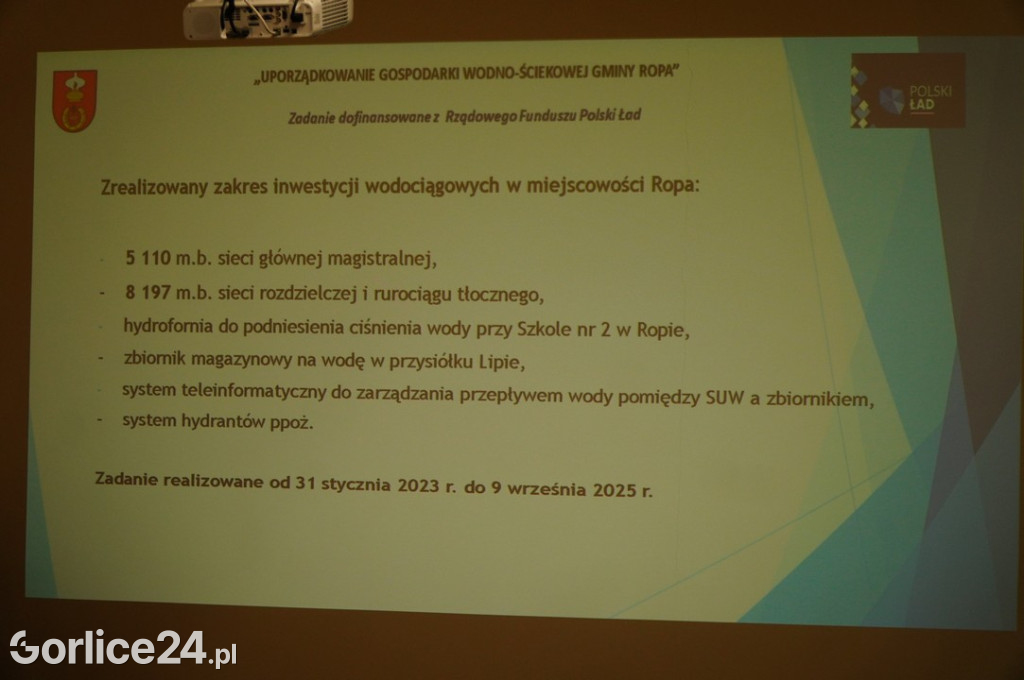 Uroczyste Otwarcie Sieci Wodociągowej w Ropie