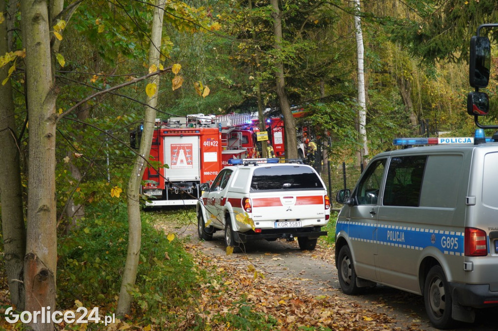Pożar w budynku w Zagórzanach (20.10.)