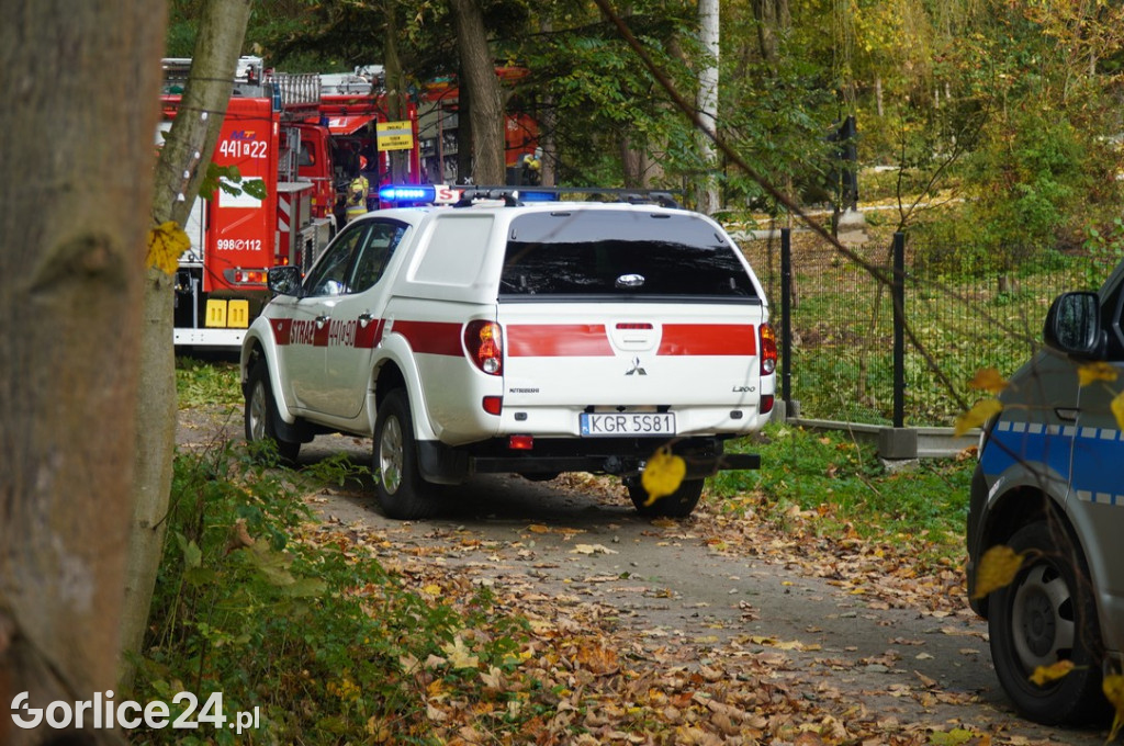Pożar w budynku w Zagórzanach (20.10.)