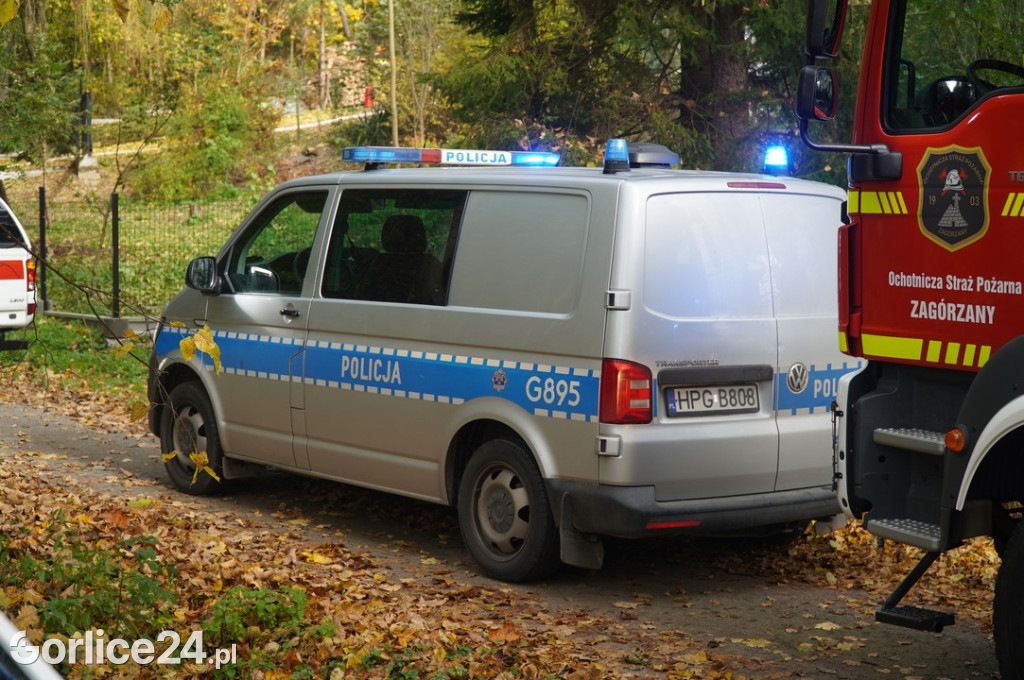 Pożar w budynku w Zagórzanach (20.10.)