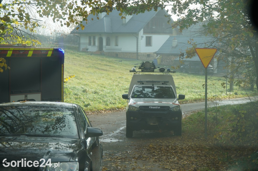 Pożar w budynku w Zagórzanach (20.10.)