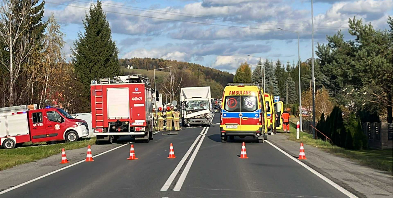 Wypadek w Klęczanach (29.10)