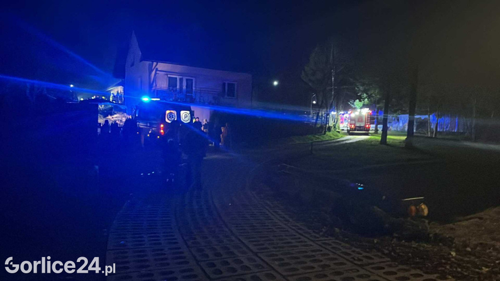 Pożar na ul. Sokolskiej w Gorlicach (06.11)