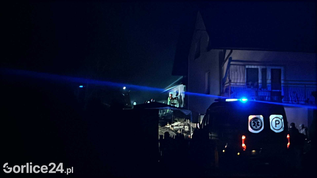 Pożar na ul. Sokolskiej w Gorlicach (06.11)