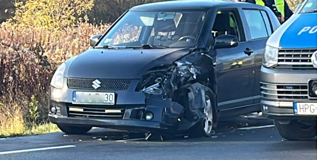 Kolizja na ulicy Bieckiej w Gorlicach (07.11)