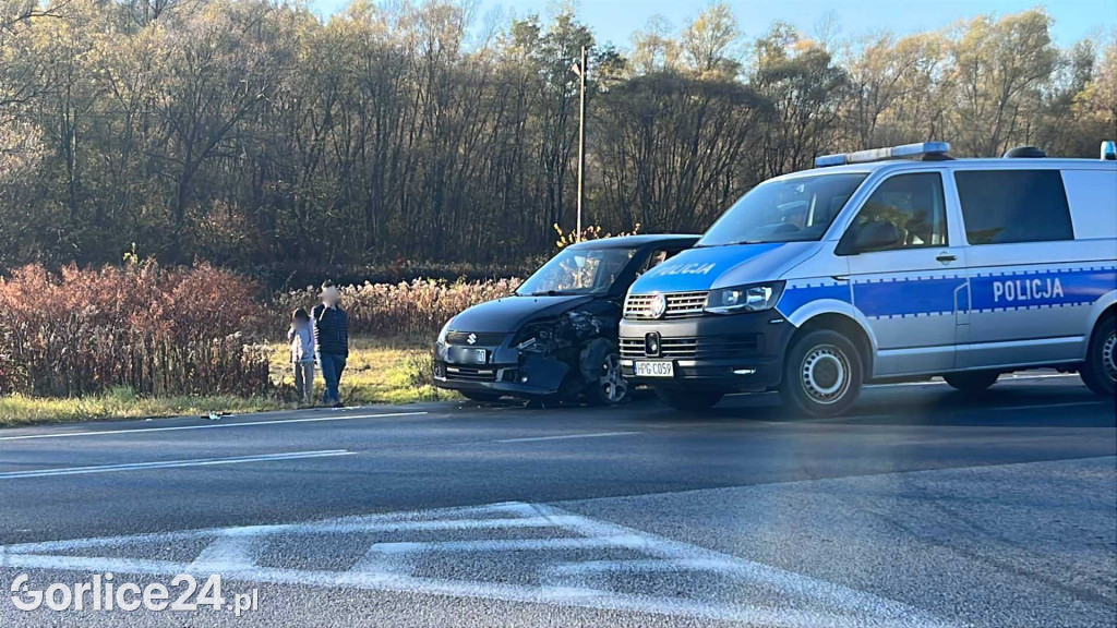 Kolizja na ulicy Bieckiej w Gorlicach (07.11)
