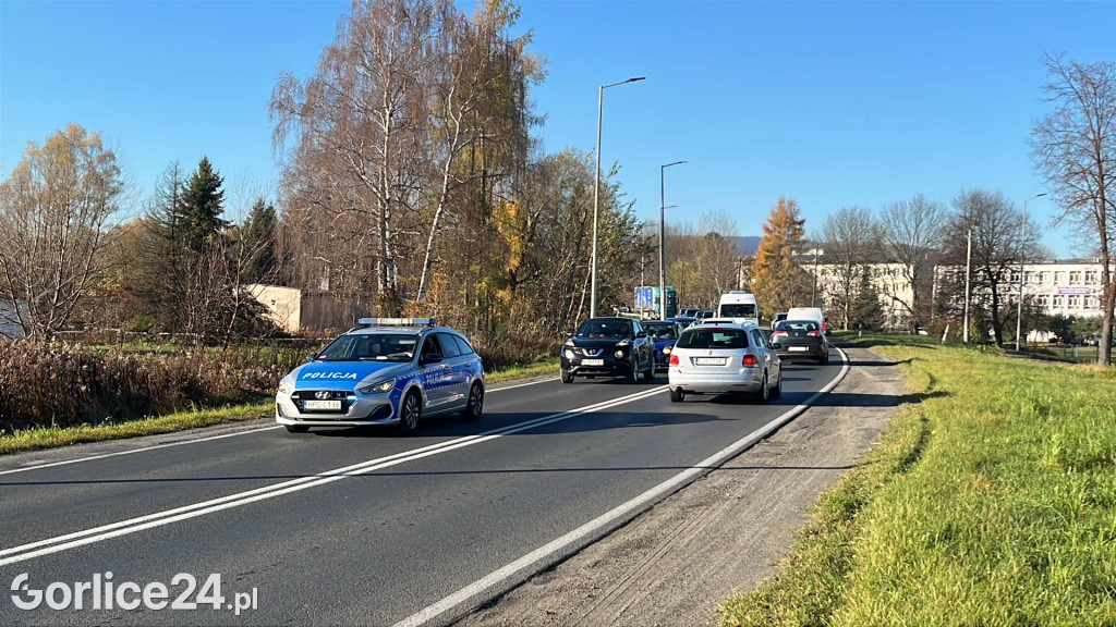 Kolizja na ulicy Bieckiej w Gorlicach (07.11)
