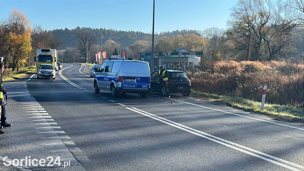 Kolizja na ulicy Bieckiej w Gorlicach (07.11)
