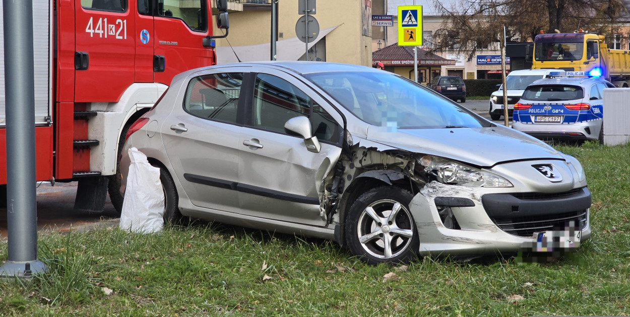 Kolizja na ul. Legionów (20.11.)
