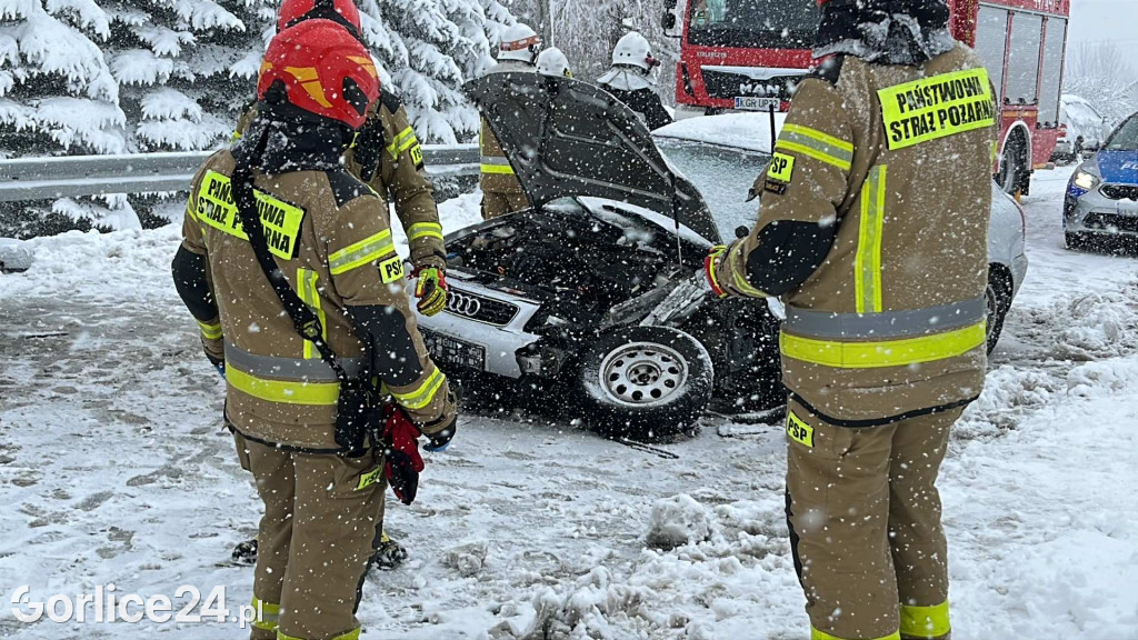 Wypadek w Bystrej (21.11)