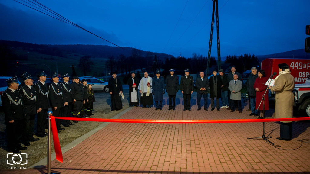 Otwarcie przebudowanego obiektu garażowego przy OSP Gładyszów