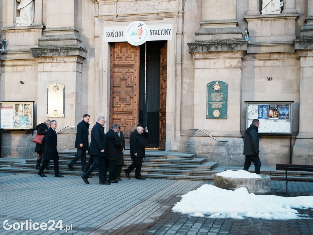 Jarosław Kaczyński i Mariusz Błaszczak w Gorlicach (02.12.)