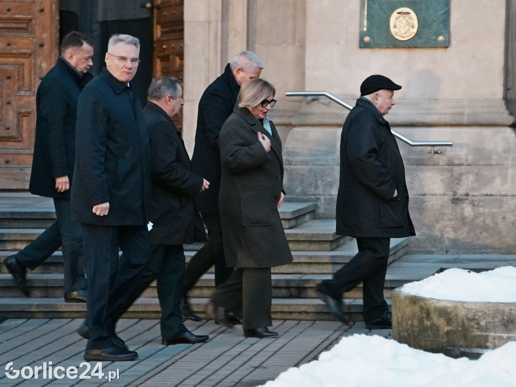 Jarosław Kaczyński i Mariusz Błaszczak w Gorlicach (02.12.)
