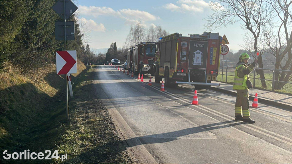 Zdarzenie drogowe w Zagórzanach (12.12)